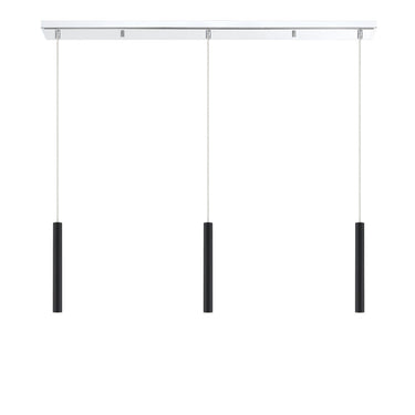 Z-Lite 12" High Forest Chrome 3 Light Linear Chandelier image 14