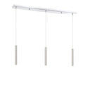 Z-Lite 12" High Forest Chrome 3 Light Linear Chandelier image 16