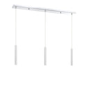 Z-Lite 12" High Forest Chrome 3 Light Linear Chandelier image 17