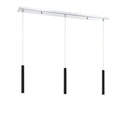 Z-Lite 12" High Forest Chrome 3 Light Linear Chandelier image 18