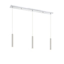 Z-Lite 12" High Forest Chrome 3 Light Linear Chandelier image 4