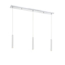 Z-Lite 12" High Forest Chrome 3 Light Linear Chandelier image 5