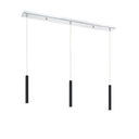 Z-Lite 12" High Forest Chrome 3 Light Linear Chandelier image 6