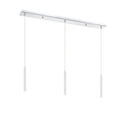 Z-Lite 12" High Forest Chrome 3 Light Linear Chandelier image 7
