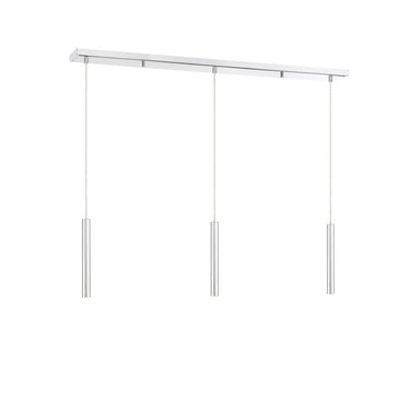 Z-Lite 12" High Forest Chrome 3 Light Linear Chandelier image 9
