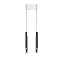 Z-Lite 12" High Forest Matte Black 4 Light Chandelier image 3