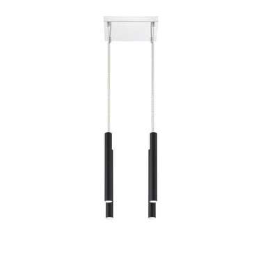 Z-Lite 12" High Forest Matte Black 4 Light Chandelier image 3
