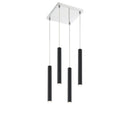Z-Lite 12" High Forest Matte Black 4 Light Chandelier image