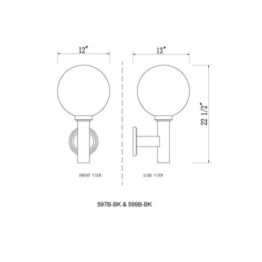 Z-Lite 12" Laurent 1 Light Outdoor Wall image 14
