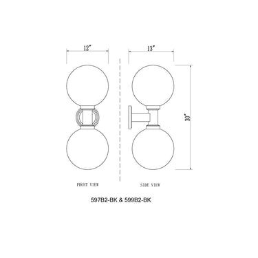 Z-Lite 12" Laurent 2 Light Outdoor Wall image 14