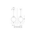 Z-Lite 12" Laurent Glass 1 Light Outdoor Pendant image 7