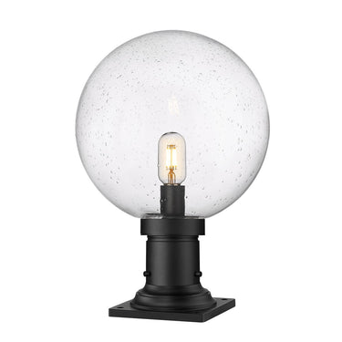 Z-Lite 12" Laurent Glass 1 Light Outdoor Pier Mounted Fixture image 1