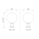 Z-Lite 12" Laurent Glass 1 Light Outdoor Pier Mounted Fixture image 14