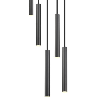 Z-Lite 12" Long Forest 5 Light Chandelier image 10