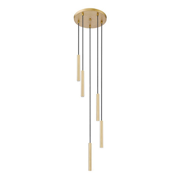 Z-Lite 12" Long Forest 5 Light Chandelier image 14