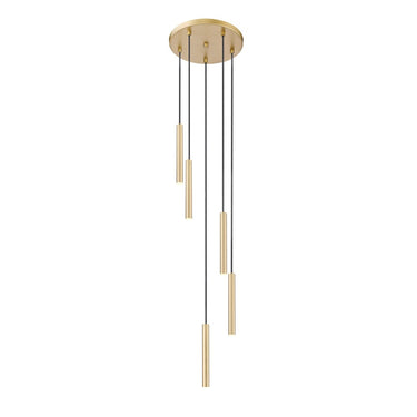 Z-Lite 12" Long Forest 5 Light Chandelier image 2