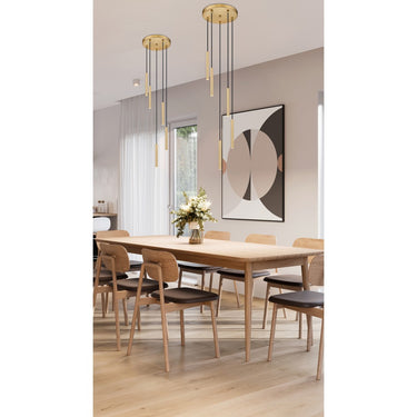 Z-Lite 12" Long Forest 5 Light Chandelier image 20