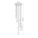Z-Lite 12" Long Forest 5 Light Chandelier image 21