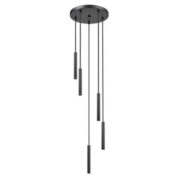 Z-Lite 12" Long Forest 5 Light Chandelier image 4