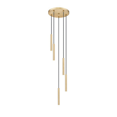 Z-Lite 12" Long Forest 5 Light Chandelier image 5