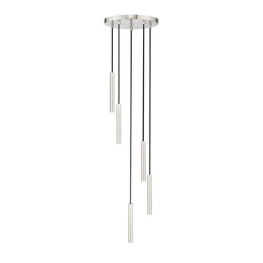 Z-Lite 12" Long Forest 5 Light Chandelier image 6