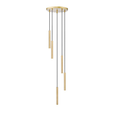 Z-Lite 12" Long Forest 5 Light Chandelier image 8