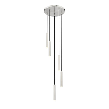 Z-Lite 12" Long Forest 5 Light Chandelier image
