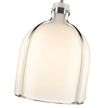 Z-Lite 12" Pearson White Opal 1 Light Pendant image 12