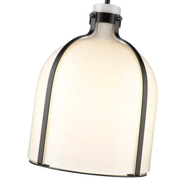 Z-Lite 12" Pearson White Opal 1 Light Pendant image 13