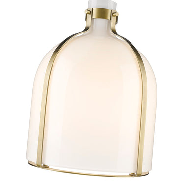 Z-Lite 12" Pearson White Opal 1 Light Pendant image 15