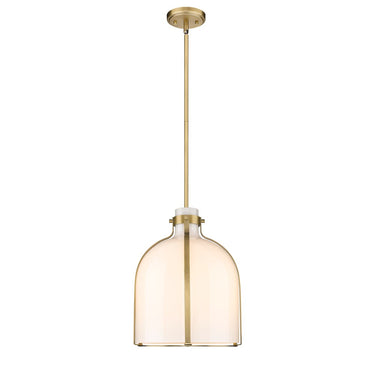 Z-Lite 12" Pearson White Opal 1 Light Pendant image 7