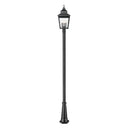 Z-Lite 12" Raphael Glass 3 Light Outdoor Post Mounted Fixture image 1
