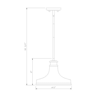 Z-Lite 12" Reznor 1 Light Pendant image 21