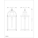 Z-Lite 12" Roundhouse 1 Light Outdoor Chain Mount Ceiling Fixture image 6