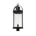 Z-Lite 12" Roundhouse 1 Light Outdoor Post Mount Fixture image 1