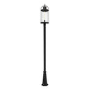 Z-Lite 12" Roundhouse 1 Light Outdoor Post Mounted Fixture image 1