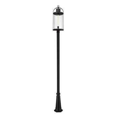 Z-Lite 12" Roundhouse 1 Light Outdoor Post Mounted Fixture image 1