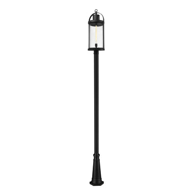 Z-Lite 12" Roundhouse 1 Light Outdoor Post Mounted Fixture image