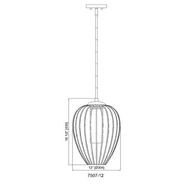 Z-Lite 12" Savanti 1 Light Pendant image 21