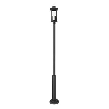 Z-Lite 12" Tiberius 4 Light Outdoor Post Mounted Fixture image 1