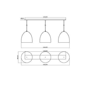 Z-Lite 12" Z-Studio 3 Light Pendant image 2