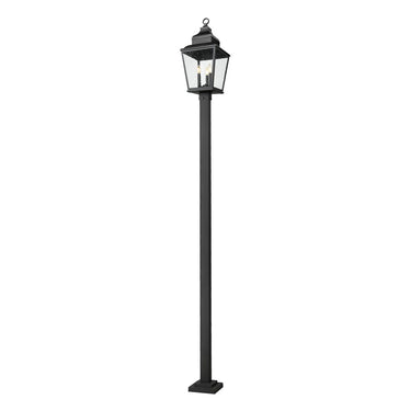 Z-Lite 120.75" High Raphael 3 Light Outdoor Post Mounted Fixture image 2