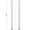 Z-Lite 121.75" High Luca 1 Light Outdoor Post Mounted Fixture image 7