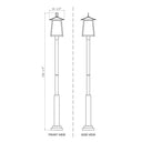 Z-Lite 122" High Rainer 5 Light Outdoor Post Mounted Fixture image 7