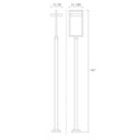 Z-Lite 123" High Luttrel 1 Light Outdoor Post Mounted Fixture image 5