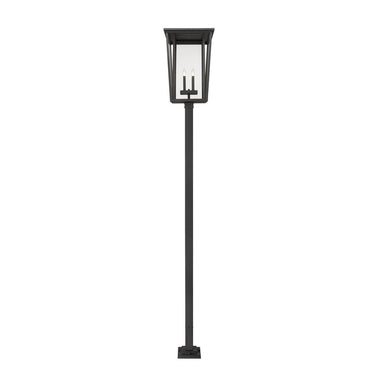 Z-Lite 124.5" High Seoul 4 Light Outdoor Post Mounted Fixture image 1