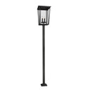 Z-Lite 124.5" High Seoul 4 Light Outdoor Post Mounted Fixture image 2