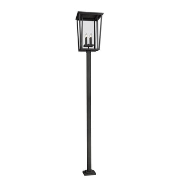 Z-Lite 124.5" High Seoul 4 Light Outdoor Post Mounted Fixture image 2