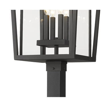 Z-Lite 124.5" High Seoul 4 Light Outdoor Post Mounted Fixture image 3