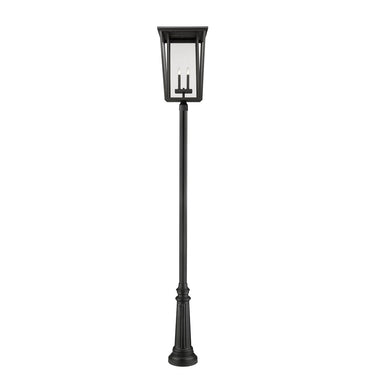 Z-Lite 125.5" High Seoul 4 Light Outdoor Post Mounted Fixture image 1